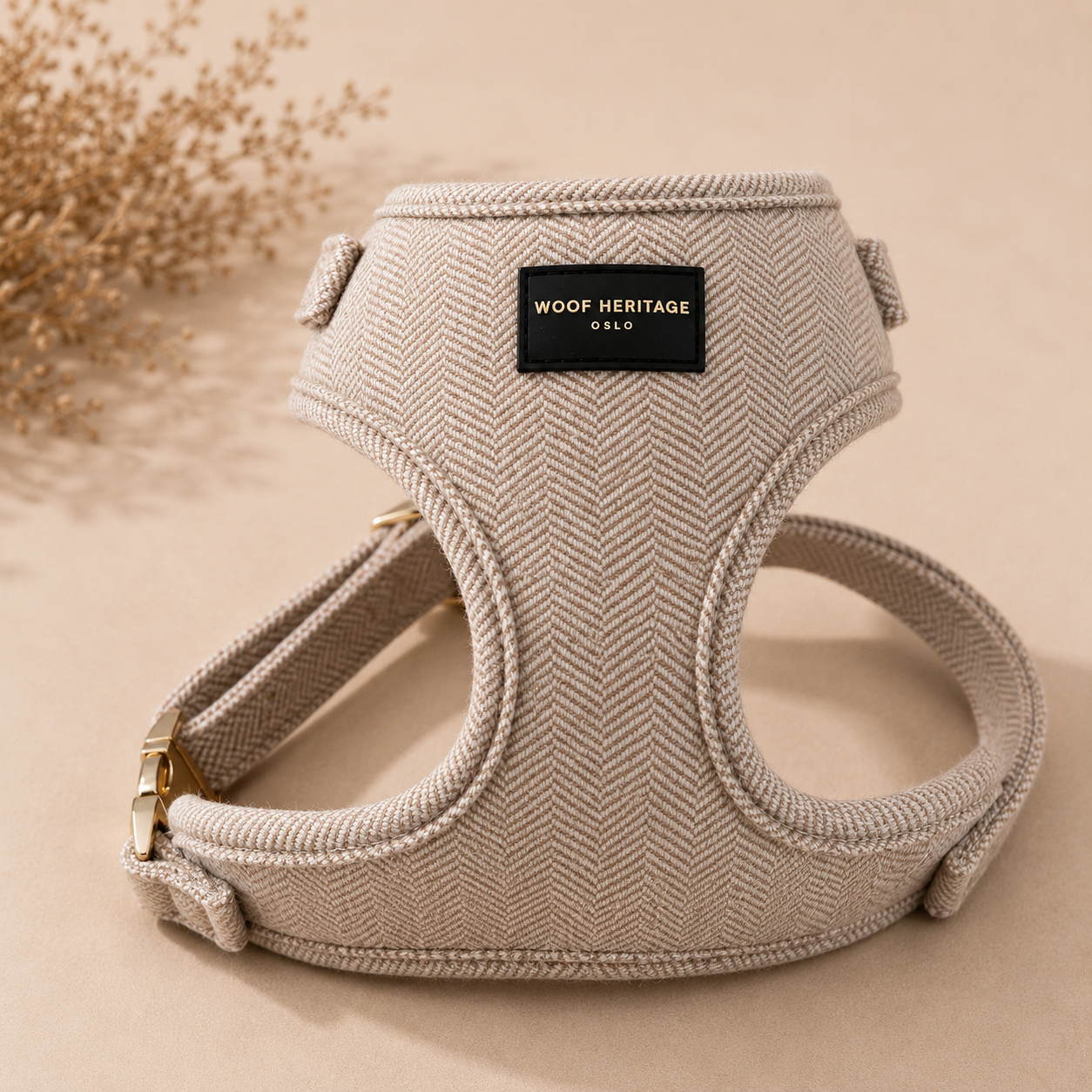 Bundle – Twill Sand | Hundesele + Bånd